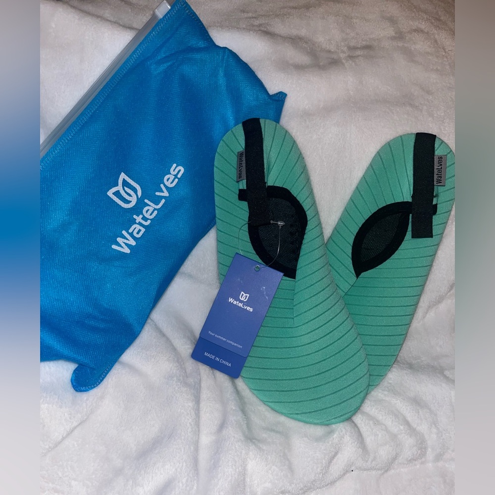 Green Striped Water Shoes
